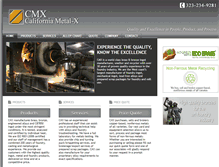 Tablet Screenshot of cmxmetals.com